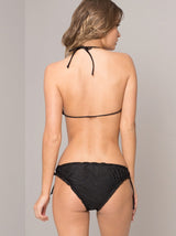 Halterneck Bikini Top in Black