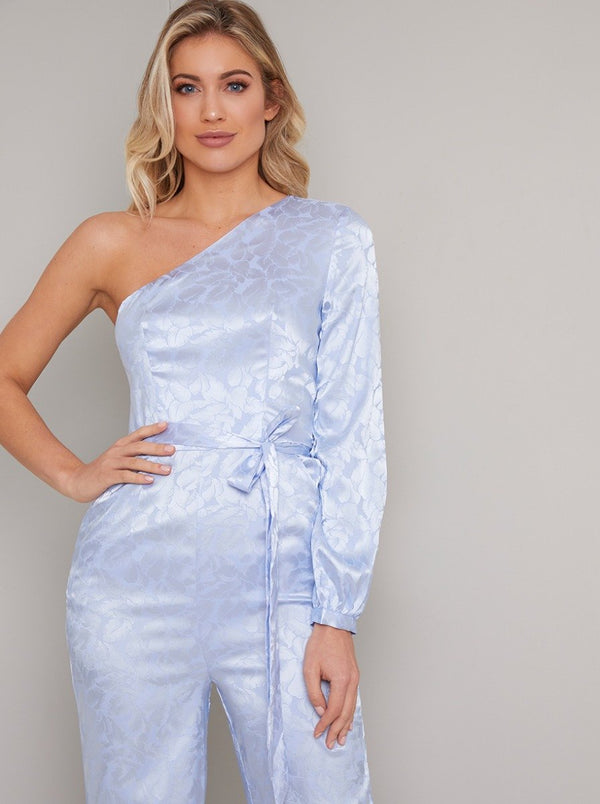 Charleston Chic One Shoulder Jumpsuit in Royal Blue • Impressions Online  Boutique