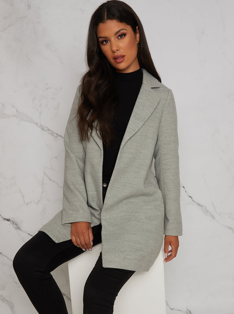 Lightweight Oversized Coat in Grey