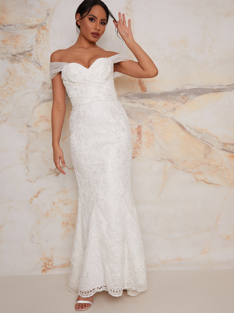 Cheap Trumpet Bodycon Wedding Dress All Lace With Jacket #H76038 -  GemGrace.com