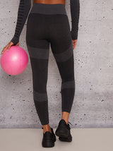 Sports Leggings with Body Contouring Design in Black
