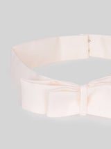 Bow Detail Belt in Cream