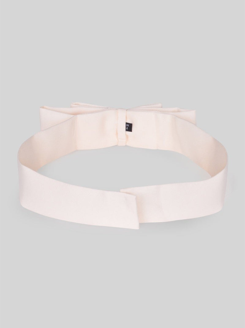 Bow Detail Belt in Cream