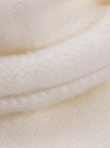 Pom Pom Detail Scarf in Cream