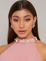 Pastel Gemstone Earrings in Pink