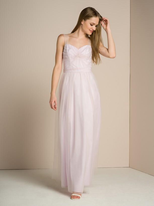 Cami Strap Lace Maxi Dress In Lilac